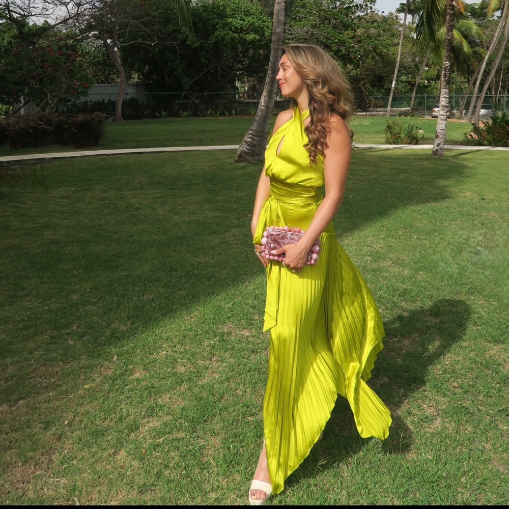 AMUR Dixon Halter Dress